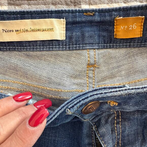 Women's Anthropologie Pilcro Blue Jean Denim Shorts Size 26 - Picture 3 of 6